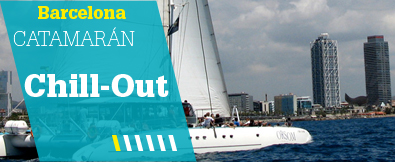 Catamarán en Barcelona con Chill Out