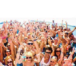 Catamarán con Fiesta Ibiza 4 horas
