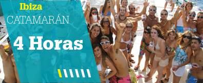 Catamarán con Fiesta en Ibiza