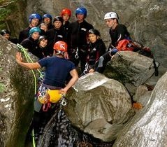 Descenso de cañones en Andorra nivel iniciación